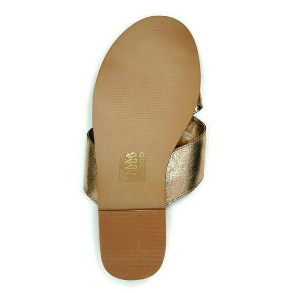 Boohoo Women’s Cross Strap Leather Sliders Sandals - Picture 4 of 8